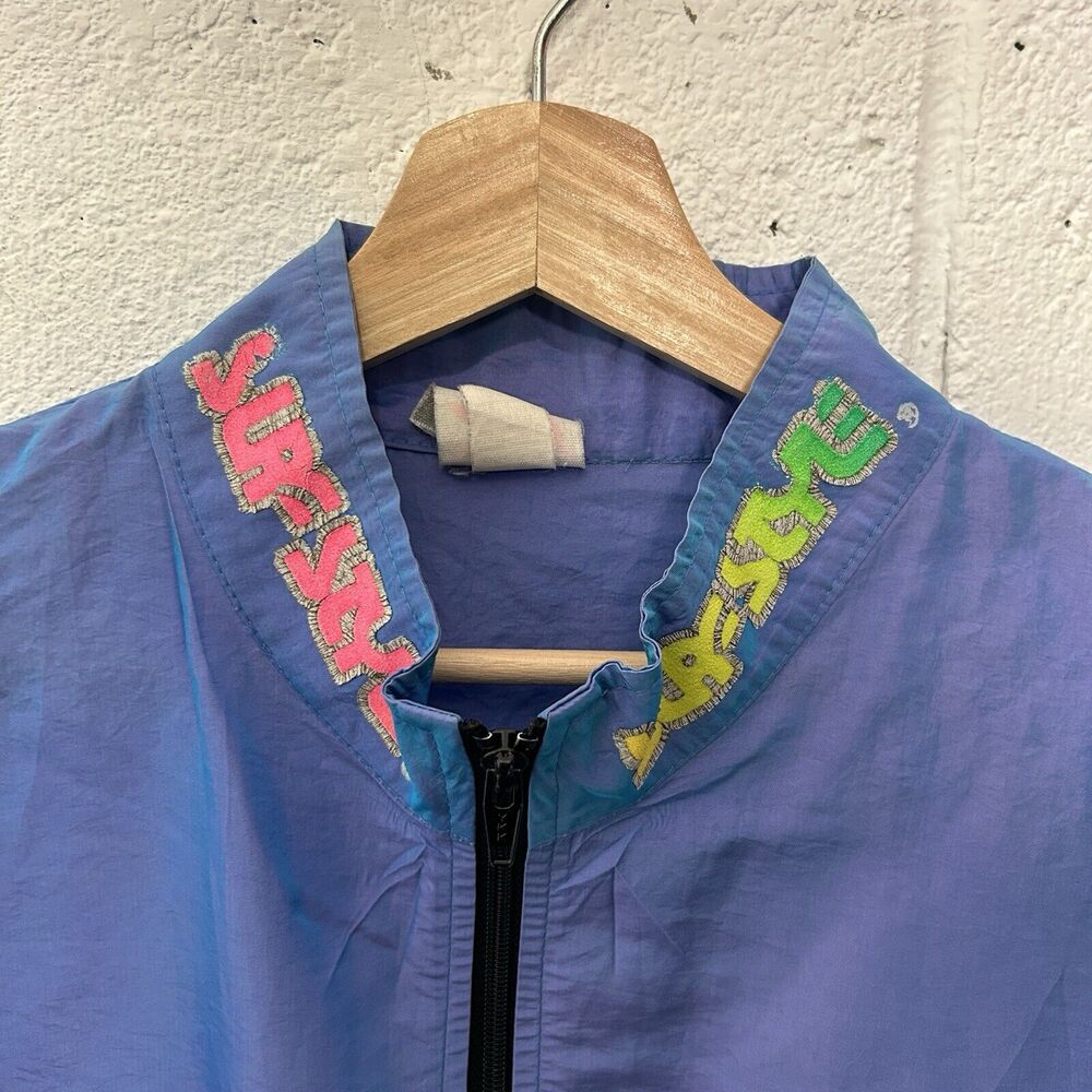 Vintage Surf Style Iridescent Windbreaker Jacket & Pants - Picture 3 of 10